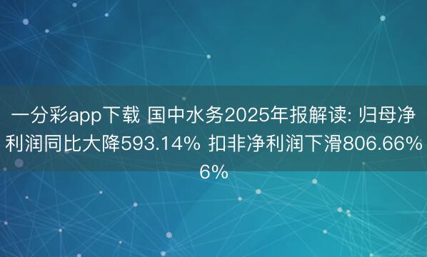 一分彩app下载 国中水务2025年报解读: 归母净利润同比大降593.14% 扣非净利润下滑806.66%